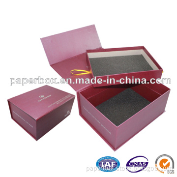 Folding Paper Gift Box with Two Layers